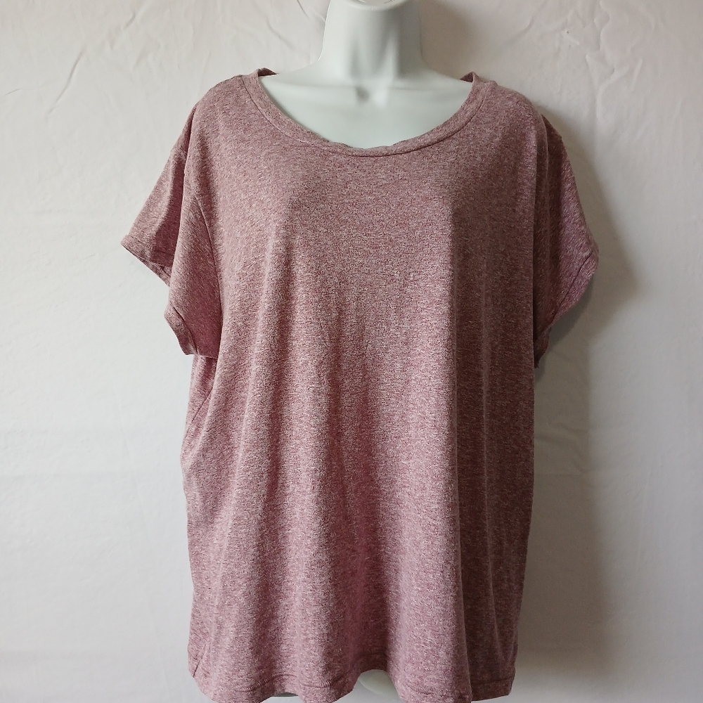 Madewell Pink Short Sleeve‎ Tee Soft Round Neck Sz XXL   Summer Casual Travel